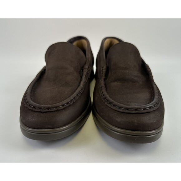 Charles Tyrwhitt Leather Loafer Driving Moc Toe Dark Brown Slip On Mens Size 11 main image 8